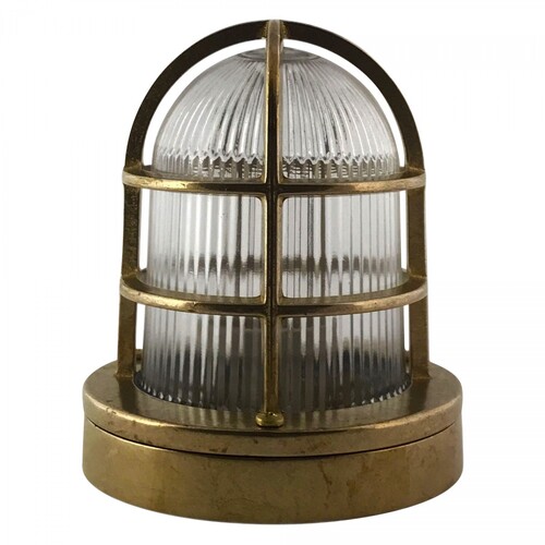 Casa Padrino Jugendstil Schiffslampe 14 x H. 18 cm - Bronze - Nostalgische Wetterfeste Au�enleuchte