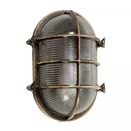 Casa Padrino Jugendstil Schiffslampe 18 x 15 x H. 28 cm - Bronze - Nostalgische Wetterfeste Au�enleuchte