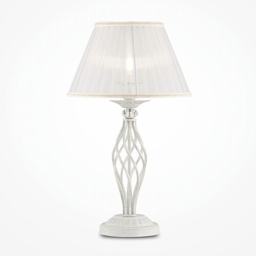 Casa Padrino Jugendstil Tischleuchte Antik Wei� / Wei� H. 56 cm - Barock & Jugendstil Leuchten