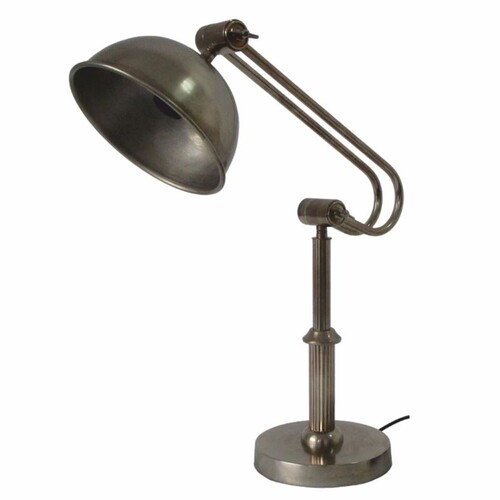 Casa Padrino Jugendstil Tischleuchte Antik Silber H. 49 cm - Barock & Jugendstil Leuchten