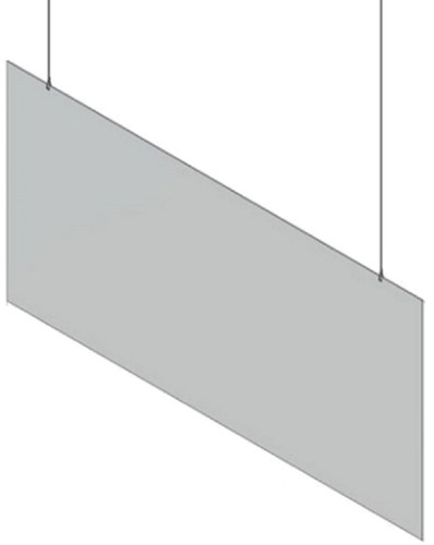 Casa Padrino Kunststoff H�nge-Trennscheibe Transparent 200 x H. 80 cm - Schreibtisch Empfangstheken Theken Spuckschutz Covid-19 Corona Sicherheitsscheibe