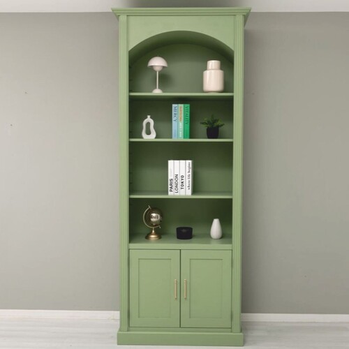 Casa Padrino Landhausstil B�cherschrank Hellgr�n 102 x H. 250 cm - Landhausstil M�bel