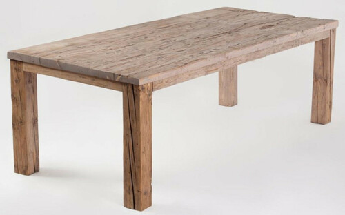 Casa Padrino Landhausstil Esstisch Naturfarben - Verschiedene Gr��en - Rustikaler Rechteckiger Massivholz Esszimmertisch - Landhausstil Esszimmer M�bel - Rustikale Esszimmer M�bel