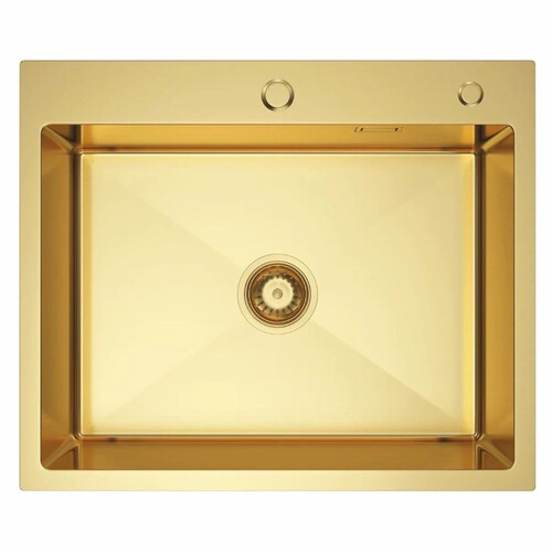 Casa Padrino Luxus Edelstahl Sp�lbecken Gold 60 x 50 x H. 21 cm - K�chen Zubeh�r
