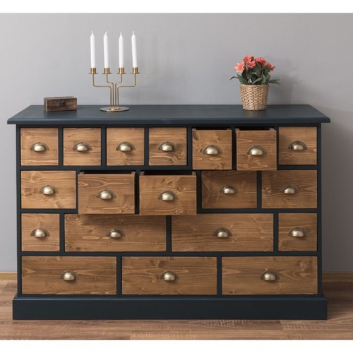 Casa Padrino Landhausstil Kommode mit 19 Schubladen - B�rom�bel im Landhausstil