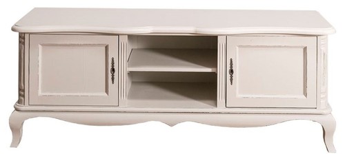 Casa Padrino Landhausstil Sideboard mit 2 T�ren Antik Hellgrau 158 x 48 x H. 60 cm - Landhausstil Wohnzimmerm�bel