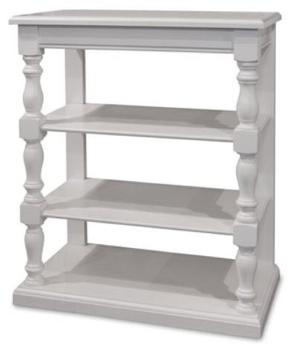 Casa Padrino Landhausstil Konsole Wei� 80 x 45 x H. 96 cm - Massivholz Regalschrank - Landhausstil M�bel