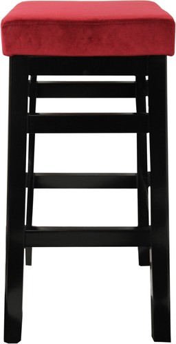 Casa Padrino Luxus Bar Hocker Bordeaux / Schwarz  - Luxus Hotel M�bel - Made in France - Hotel Restaurant M�bel - Luxury Collection