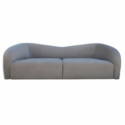 Casa Padrino Luxus 3er Wohnzimmer Sofa Grau 238 cm - Wohnzimmer Interior