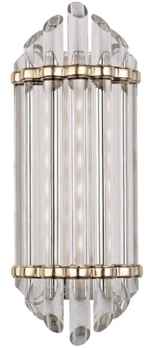 Casa Padrino Luxus Art Deco LED Wandleuchte Antik Messing 16,5 x 10,8 x H. 41,9 cm - Luxus Qualit�t