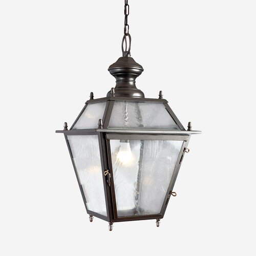 Casa Padrino Luxus Au�en H�ngeleuchte Laterne Gold B. 33.5 cm - Handgefertigte Laterne aus Schmiedeeisen - Luxus Kollektion - Edel & Prunkvoll