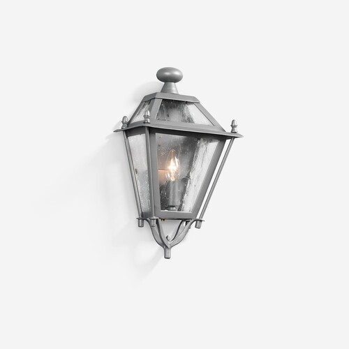 Casa Padrino Luxus Au�en Laterne Grau B. 39 x H. 72 cm - Handgefertigte Laterne aus Schmiedeeisen - Luxus Kollektion - Edel & Prunkvoll