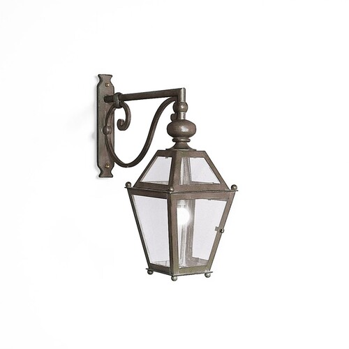 Casa Padrino Luxus Au�en Laterne Gr�n B. 26 x T. 60 x H. 65 cm - Handgefertigte Laterne aus Schmiedeeisen - Luxus Kollektion - Edel & Prunkvoll
