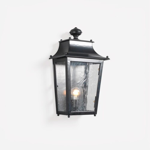 Casa Padrino Luxus Au�en Laterne Schwarz B. 32 x H. 54 cm - Handgefertigte Laterne aus Schmiedeeisen - Luxus Kollektion - Edel & Prunkvoll
