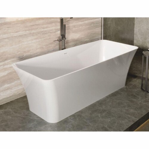 Casa Padrino Freistehende Luxus Badewanne Hochglanz Wei� 180 cm - Badezimmer M�bel