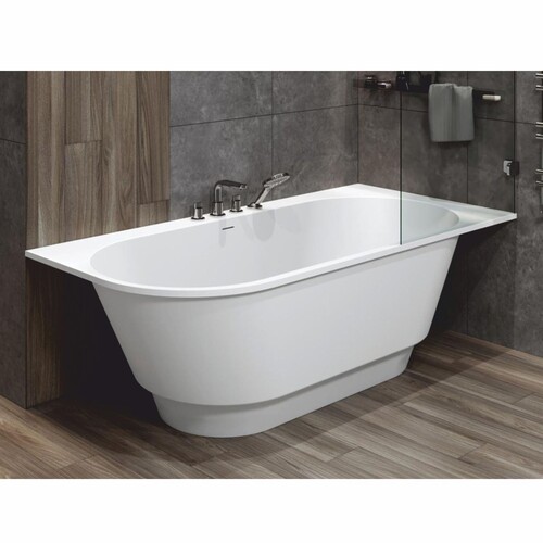 Casa Padrino Freistehende Luxus Badewanne Matt Wei� 190 cm - Badezimmer M�bel