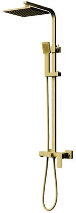 Casa Padrino Luxus Duschgarnitur Gold H. 110 cm - Badezimmer Accessoires