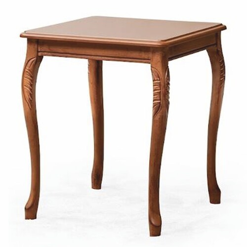 Casa Padrino Luxus Barock Massivholz Beistelltisch Braun H. 57 cm - Barock M�bel