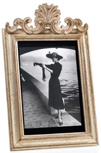 Casa Padrino Luxus Barock Bilderrahmen Antik Creme / Braun 31 x H. 47 cm - Prunkvoller Barockstil Massivholz Bilderrahmen - Barock Deko Accessoires - Luxus Qualit�t - Made in Italy