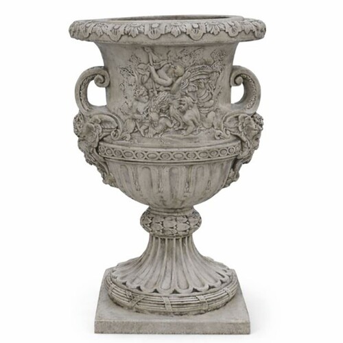 Casa Padrino Luxus Barock Blumentopf Antik Grau  85 x H. 140 cm - Made in Italy