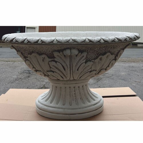 Casa Padrino Luxus Barock Blumentopf Grau  100 x H. 60 cm - Made in Italy