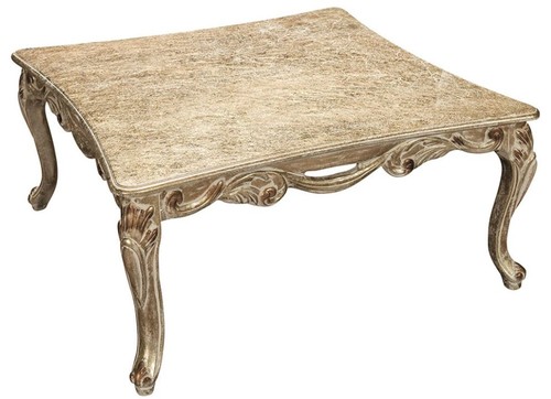 Casa Padrino Luxus Barock Couchtisch Antik Gold 100 x 100 x H. 45 cm - Quadratischer Antik Stil Wohnzimmertisch - Wohnzimmer M�bel im Barockstil