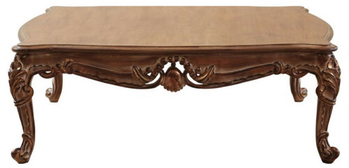 Casa Padrino Luxus Barock Couchtisch Braun - Handgefertigter Massivholz Wohnzimmertisch - Barock Wohnzimmer M�bel - Edel & Prunkvoll