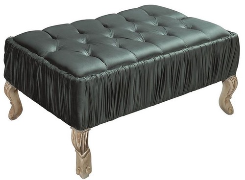 Casa Padrino Luxus Barock Couchtisch Gr�n / Creme / Beige 90 x 60 x H. 45 cm - Wohnzimmertisch mit Glitzersteinen - Wohnzimmer M�bel im Barockstil