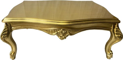 Casa Padrino Luxus Barock Couchtisch Gold 120 cm - Barockstil Wohnzimmer M�bel