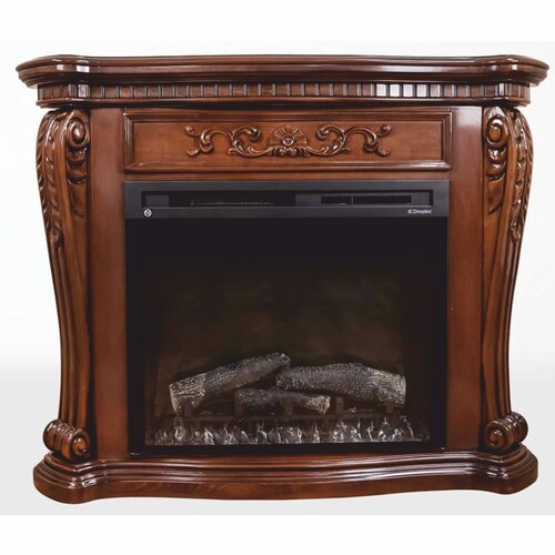 Casa Padrino Luxus Barock Elektrokamin Braun - Barock M�bel