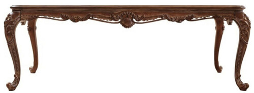 Casa Padrino Luxus Barock Esstisch Braun - Handgefertigter Massivholz Esszimmertisch im Barockstil - Barock Esszimmer M�bel - Edel & Prunkvoll