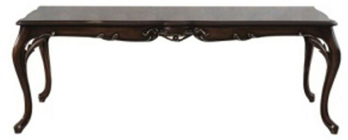 Casa Padrino Luxus Barock Esstisch Dunkelbraun - Handgefertigter Massivholz Esszimmertisch im Barockstil - Barock Esszimmer M�bel - Edel & Prunkvoll