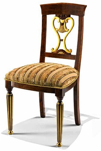 Casa Padrino Luxus Barock Esszimmer Stuhl Braun / Gold - Barock M�bel - Made in Italy