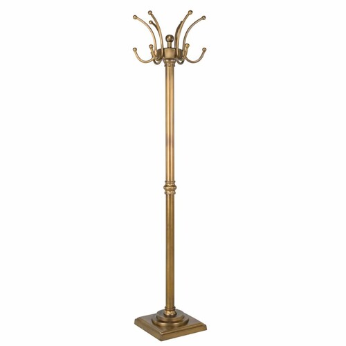 Casa Padrino Luxus Barock Garderobenst�nder Antik Messing H. 172 cm - Aluminium Kleiderst�nder - Barock Garderoben M�bel