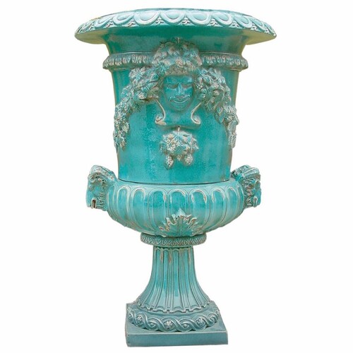 Casa Padrino Luxus Barock Garten Deko Keramik Blumentopf Antik Gr�n  102 x H. 162 cm