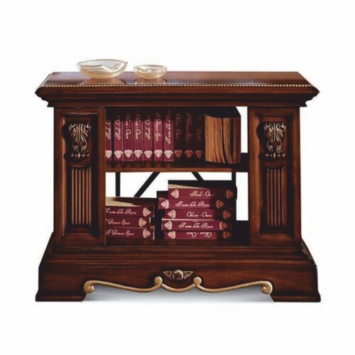 Casa Padrino Luxus Barock Konsole Braun / Gold 100 cm - Made in Italy