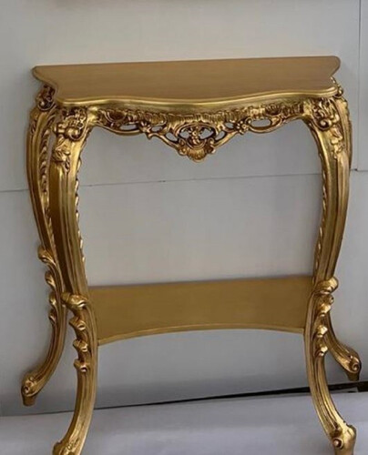 Casa Padrino Luxus Barock Konsole Gold - Prunkvoller Massivholz Konsolentisch - Handgefertigte Luxus Barock M�bel - Luxus Qualit�t - Made in Italy