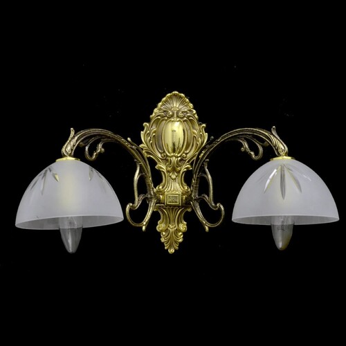 Casa Padrino Luxus Barock Kristall Deckenleuchte Gold  45 x H. 25 cm - Prunkvolle Messing Deckenleuchte mit b�hmischem Kristallglas - Barock M�bel - Edel & Prunkvoll
