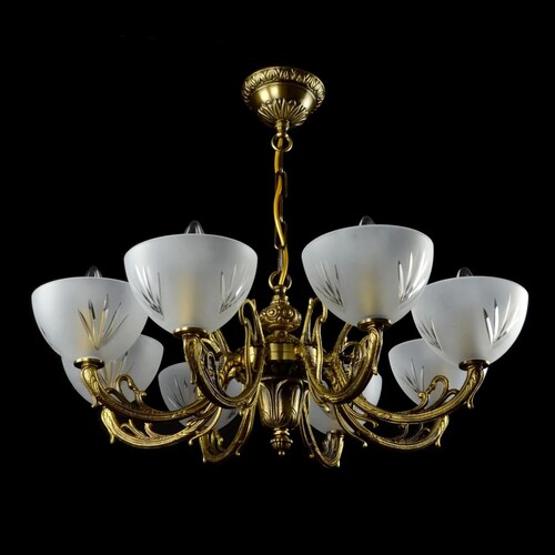 Casa Padrino Luxus Barock Kristall Deckenleuchte Gold  66 x H. 27 cm - Prunkvolle Messing Deckenleuchte mit b�hmischem Kristallglas - Barock M�bel - Edel & Prunkvoll