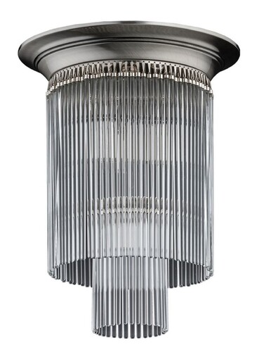 Casa Padrino Luxus Barock Deckenleuchte Silber  34 x H. 41 cm - Barockstil Leuchten