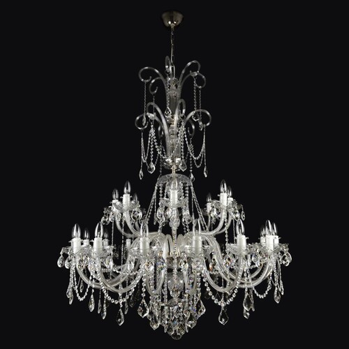 Casa Padrino Luxus Barock Kristall Kronleuchter Gold  110 x H. 110 cm - Prunkvolle Messing Kronleuchter mit b�hmischem Kristallglas - Barock M�bel - Edel & Prunkvoll
