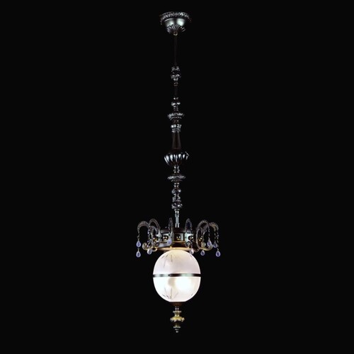Casa Padrino Luxus Barock Kristall Kronleuchter Gold  27 x H. 110 cm - Prunkvolle Messing Kronleuchter mit b�hmischem Kristallglas - Barock M�bel - Edel & Prunkvoll