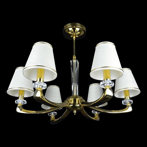Casa Padrino Luxus Barock Kristall Kronleuchter Gold  68 x H. 50 cm - Prunkvolle Messing Kronleuchter mit b�hmischem Kristallglas - Barock M�bel - Edel & Prunkvoll