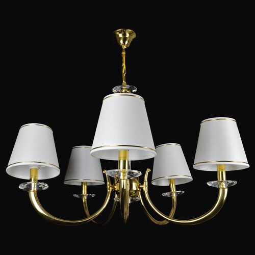 Casa Padrino Luxus Barock Kristall Kronleuchter Gold  84 x H. 60 cm - Prunkvolle Messing Kronleuchter mit b�hmischem Kristallglas - Barock M�bel - Edel & Prunkvoll