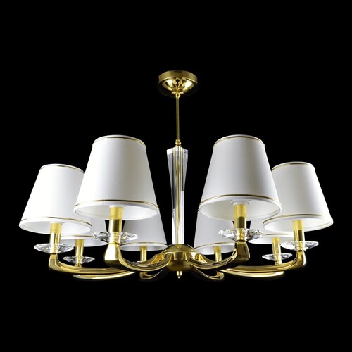 Casa Padrino Luxus Barock Kristall Kronleuchter Gold  88 x H. 71 cm - Prunkvolle Messing Kronleuchter mit b�hmischem Kristallglas - Barock M�bel - Edel & Prunkvoll