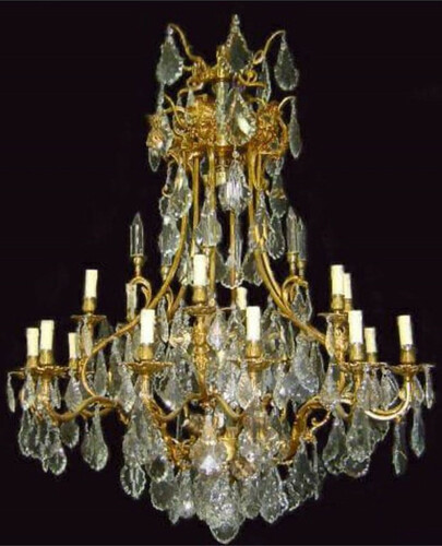 Casa Padrino Luxus Barock Kristall Kronleuchter Gold - Prunkvoller Barockstil Kronleuchter - Wohnzimmer Kronleuchter - Hotel Kronleuchter - Barock Kristall Leuchten - Barock M�bel