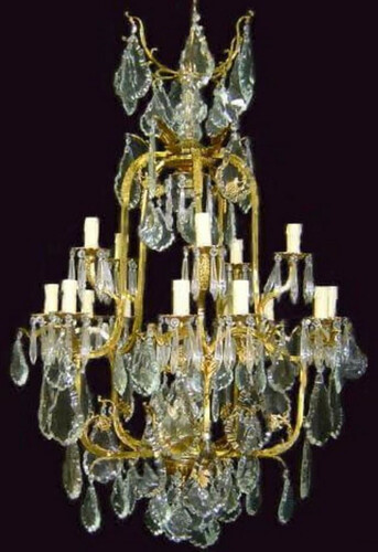 Casa Padrino Luxus Barock Kristall Kronleuchter Gold - Prunkvoller Wohnzimmer Kronleuchter im Barockstil - Hotel Kronleuchter - Barock M�bel - Barock Kristall Leuchten - Edel & Prunkvoll