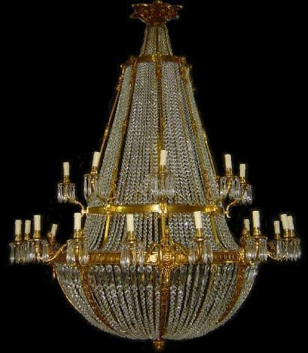 Casa Padrino Luxus Barock Kristall Kronleuchter Gold - Prunkvoller Barockstil Wohnzimmer Kronleuchter - Hotel Kronleuchter - Barock Kristall Leuchten - Barock M�bel - Edel & Prunkvoll