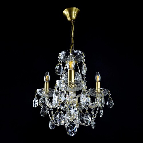 Casa Padrino Luxus Barock Kristall Kronleuchter Silber  45 x H. 42 cm - Prunkvoller Messing Kronleuchter mit b�hmischem Kristallglas - Barock M�bel - Edel & Prunkvoll
