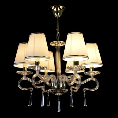 Casa Padrino Luxus Barock Kristall Kronleuchter Silber  49 x H. 42 cm - Prunkvolle Messing Kronleuchter mit b�hmischem Kristallglas - Barock M�bel - Edel & Prunkvoll